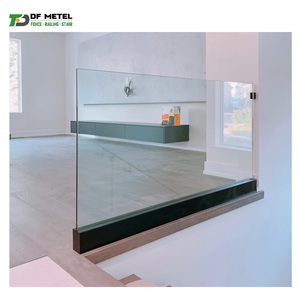 Df kính không khung sàn lan can hệ thống 6063 nhôm khe cắm U kênh hồ sơ cầu thang kính lan can - Product Image 5