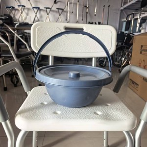 โถสุขภัณฑ์อเนกประสงค์พร้อมฝาปิดและที่จับสำหรับใช้ในห้องน้ำที่บ้าน - Product Image 1