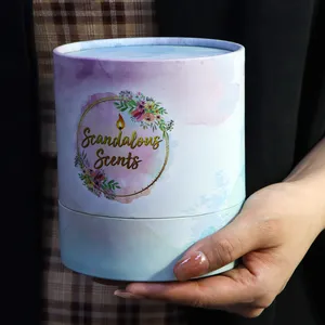 Luxury cylindrical <b>Christmas</b> gift paper storage and packaging transport <b>box</b>, candlestick packaging tub boxcustomizable as needed - Product Image 6