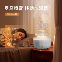 Humidificateur Goutte de Pluie 7 Couleurs à Succès Commercial pour Maison et Bureau, Diffuseur d'Arômes USB Grande Capacité avec Pulvérisation Intense