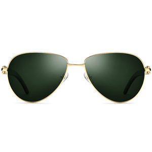 Gafas de sol Borregls Buffalo Horn para hombre, nuevo diseñador de marca de lujo, gafas de piloto suntuosas, lentes de nailon, gafas de sol 10102 - Product Image 4