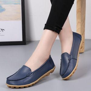 <span class=keywords><strong>Calzado</strong></span> de Lujo en Color Caramelo, Mocasines de Alta Calidad para Mujer, Zapatos Planos de Piel Sintética, Casuales, para <span class=keywords><strong>Dama</strong></span>, Tipo Slip-On, Pantuflas para Mamá - Product Image 5
