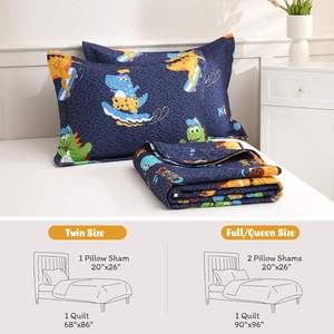 Set trapunta per bambini in poliestere 100% <span class=keywords><strong>copriletto</strong></span> e piumino di lusso per bambini Set <span class=keywords><strong>copriletto</strong></span> per bambini - Product Image 3