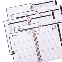 Nouveauté 2026-2027 : Carnets de notes A6 à couverture rigide en cuir PU, lignés, pour le travail, les affaires et l'école
