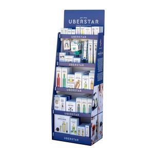 Promo Rotating PVC <strong>Cardboard</strong> Stand for Makeup Toys Earphones Bottle Advertising Floor-Standing POS <strong>Pop</strong>-<strong>Up</strong> <strong>Display</strong> Stand - Product Image 4