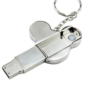 แฟลชไดรฟ์ USB <span class=keywords><strong>เมาส์</strong></span>โลหะ2.0 1GB 2GB 4GB เมมโมรี่สติ๊ก3.0 8GB 16GB 32GB 64GB ทัมไดรฟ์<span class=keywords><strong>ปากกา</strong></span>ที่น่ารักพร้อมพวงกุญแจ - Product Image 3