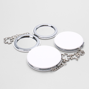 <span class=keywords><strong>Miroir</strong></span> compact rond personnalisable avec <span class=keywords><strong>porte</strong></span>-clés, <span class=keywords><strong>miroir</strong></span> de maquillage pliable double face - Product Image 5