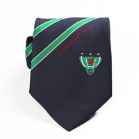 Corbata Formal para Hombre de Diseño Personalizado OEM, Corbata de Alta Calidad con Estampado Floral a Rayas y Logotipo Bordado, con Logotipo Personalizado en Poliéster