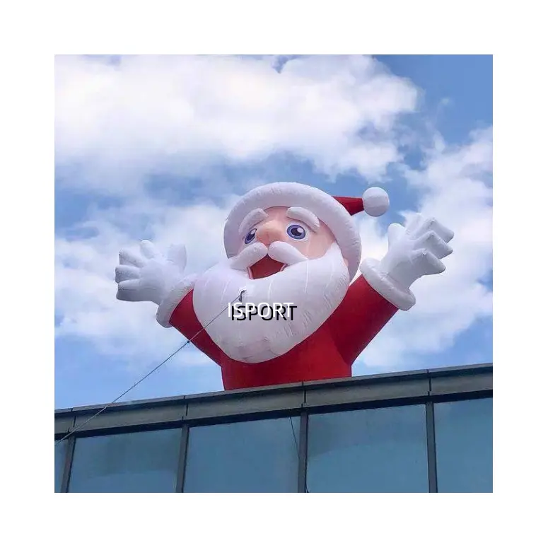 Giant size tall yard decorating inflatable Santa Claus balloon with factory price