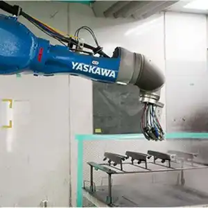 เครื่องพ่นสี MPX2600 Yaskawa เครื่องพ่นสีหุ่นยนต์15กก. น้ำหนักบรรทุกสูงพร้อมชุดป้องกันสำหรับภาพวาดรถหุ่นยนต์