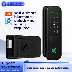 Cerradura Inteligente Tuya para Puerta, Impermeable, con Huella Dactilar, Tarjeta RFID, Código, para Exteriores, Puerta de Madera o Metal, Sin Llave, con Memoria en la Nube, SDK y App - Product Image 5