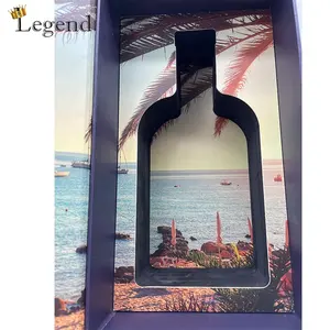 Luxury Single Wine Bottle Magnetic Cardboard Packaging Gift Boxes Insert High Quality Gold Foil Printed Logo Custom Wine Box