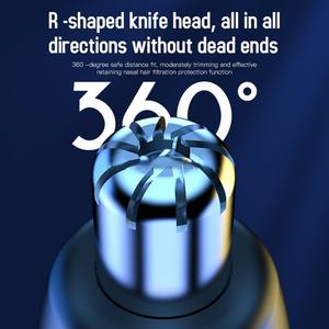Tondeuse à poils de nez électrique rechargeable par USB avec écran numérique, rasoir pour hommes et femmes, utilisation domestique indolore, en plastique - Product Image 2