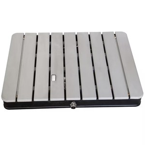 Plataforma de Ducha Portátil Redonda y Cuadrada para Exteriores, Antideslizante, de Madera <span class=keywords><strong>PS</strong></span>, con Activación por Pie, para Jardín, Patio Trasero y Piscina - Product Image 3