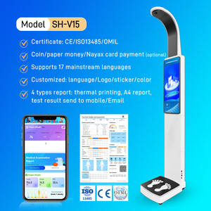 Máquina de Medición de Peso y Altura Ultrasónica Médica con Pantalla de <span class=keywords><strong>19</strong></span>.0 Pulgadas, Personalizable OEM/ODM para Centros de Salud - Product Image 1