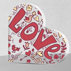 Cadeau chrétien pour femmes, cœurs en acrylique pour la louange de Dieu, pour la maison, le bureau, la table, l'étagère, citations inspirantes de la Bible - Product Image 1