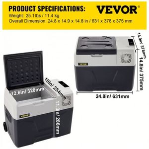 Réfrigérateur de voiture 30L Compresseur Petit réfrigérateur portable Réfrigérateur de voiture Congélateur Véhicule Voiture Camion RV Bateau Mini Electrique - Product Image 5