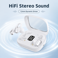 Audífonos Q10 2 en 1 5.4 Inalámbricos con Clip, Semi-in-ear, Pantalla LED de Energía, 30H de Reproducción, Deportivos, con ANC Táctil 5.4
