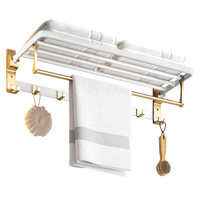Ensemble d'accessoires de salle de bain CF Luxury Set Shelf, produits d'accessoires de salle de bain en aluminium blanc or, ensemble d'accessoires de salle de bain, ensemble d'accessoires de salle de bain pour toilettes
