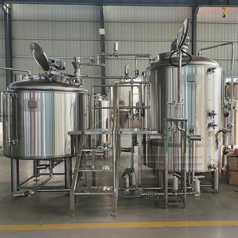 Anahtar teslimi bira bira sistemi projeleri 2HL - 15HL buhar ısıtma veya elektrikli ısıtma bira fabrikası ekipmanı