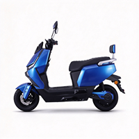 Moto électrique FUNTI longue autonomie pour trajets quotidiens, 60V 1200W, autonomie 75 km, vitesse 60 km/h, frein à disque, deux-roues urbain pour adulte