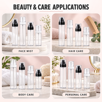 Flacon pulvérisateur personnalisable en PET avec pompe à brume fine, capacité de 30 ml à 150 ml, avec joint, emballage cosmétique, parfum/tonique