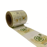 Étiquette thermorétractable personnalisée en PET PVC OPS pour l'emballage des cols de bouteilles, film en rouleau