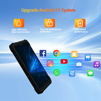 Tablette robuste de 5,7 pouces, directement de l'usine, Android 11, processeur MTK, PDA robuste portable industriel avec double carte SIM, lecteur de codes-barres, NFC, GPS
