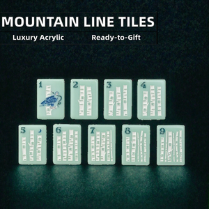 ไพ่มาจองอะคริลิคสีเขียวสไตล์อเมริกันสุดหรูหราทันสมัยจาก Mountain Line ของขวัญสำหรับการเล่นคาสิโนสำหรับผู้ใหญ่ 4 คน - Product Image 2