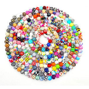 Cuentas Redondas de Silicona PVC de Grado Alimenticio de 15 mm de Color Sólido al por Mayor para Hacer Joyas de Bisutería para Hombre y Mujer - Product Image 1