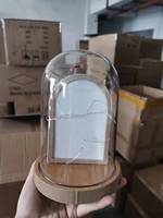 Dôme en verre acrylique, impression double face, sublimation, lampe de bureau LED vierge