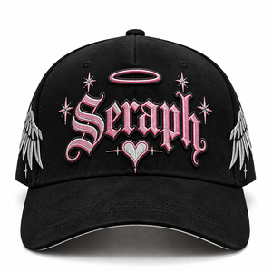 Gorra de Béisbol BSCI Negra de Gamuza de 5 Paneles, Gorra Ajustada de Alta Calidad con Visera Curva y Logotipo Bordado - Product Image 2