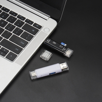 Penjualan Terlaris 5 in 1 Pembaca Kartu Usb Otg Kompatibel-sd Tf Pembaca & Penulis Multi Kartu untuk Ponsel Tablet