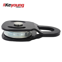 Poulie de remorquage robuste Keyoung 4T/8T/10T, revêtement poudré haute capacité, pour remorque, charge utile maximale