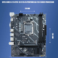 Prix ​​pas cher 8e 9e Core i7 i5 i3 LGA1151 double DDR4 SSD M.2 NvMe H310 jeu de puces carte mère de bureau pour ordinateur PC