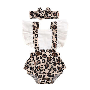 Ropa de Bebé al por Mayor Barata, Conjuntos de Ropa para Bebés Recién Nacidos con Estampado de Leopardo, de Proveedor Chino - Product Image 1