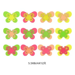 Macaron Bouquet simulation butterfly decorations flower shop party supplies multicolor three-dimensional butterfly Fluorescence