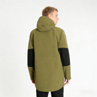 Veste d'extérieur pour homme, coupe-vent, imperméable, respirante, en nylon ripstop Oxford, avec fermeture éclair, idéale pour la randonnée, l'agriculture et les activités champêtres.
