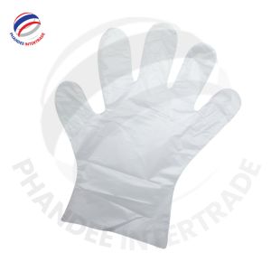 Gants en plastique de marque Eagle, fabriqués en HDPE, jetables, transparents, d'épaisseur moyenne, pour la préparation des aliments - Product Image 6