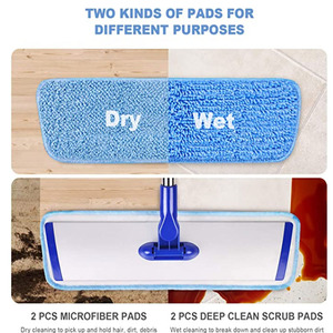 Máy Quét Bụi Ướt Khô Mới 2023 Cây Lau Sàn Bằng Sợi Nhỏ Bằng Nhựa Siêu Nhỏ Dễ Gấp Gọn Xoay Siêu 360 - Product Image 2