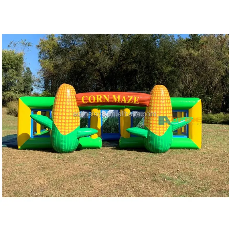 Custom Inflatable Corn Maze Game Inflatable Obstacle Maze for kids adults