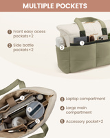 Sac fourre-tout LOVEVOOK 2026 élégant et matelassé pour ordinateur portable 15,6-17 pouces, grand sac à main tendance pour femmes avec plusieurs poches, idéal pour le travail et le quotidien