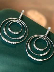 Pendientes de Novia Xinfly de Lujo en Oro de 18k con Corte Brillante Redondo Natural Color H, Hipoalergénicos y Duraderos para Piel Sensible - Product Image 3