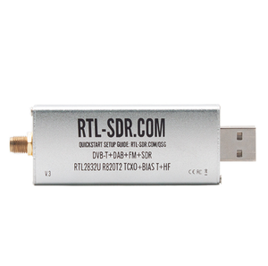 Kit Receptor SDR TCXO de Alta Precisión 1PPM (<span class=keywords><strong>RTL</strong></span>-SDR <span class=keywords><strong>V3</strong></span>, R820T2, RTL2832U) - Rango de Frecuencia de 0.1MHz a 1.7GHz - Product Image 1