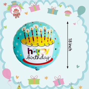 Globo de Helio de 18 Pulgadas con Diseño de Feliz Cumpleaños, Impreso en 6 Colores, Ecológico, para Decoraciones de Fiestas Infantiles - Product Image 2