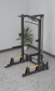 ZYFIT rak <span class=keywords><strong>Squat</strong></span> multifungsi, peralatan Gym rumah rak latihan barbel tarik rata bersertifikat CE - Product Image 5