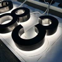Letras de Número de Casa con LED 3D de Alta Luminosidad, Color Blanco Cálido, Acrílico de Alta Transmitancia, Directo de Fábrica