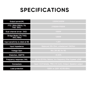 Am4600 Hot Bán 4 Kênh 4*600W Cao Chuyên Nghiệp Khuếch Đại Âm Thanh 2400W DJ Kỹ Thuật Số Khuếch Đại Công Suất Âm Thanh Chuyên Nghiệp - Product Image 6