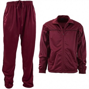 Conjunto Deportivo Personalizado de Poliéster/Algodón con Cremallera, Sudadera Transpirable, Chaqueta Cortavientos Rosa de Invierno para Hombre y Mujer, para Tenis, Running, Entrenamiento, Voleibol - Product Image 1