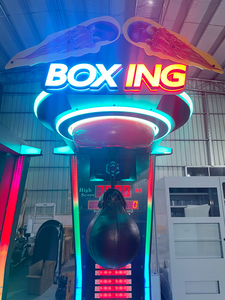 Machine de boxe à monnayeur avec éclairage <span class=keywords><strong>LED</strong></span> RGB, machine de jeu d'arcade commerciale de mesure de force de frappe pour bars et centres de jeux - Product Image 4